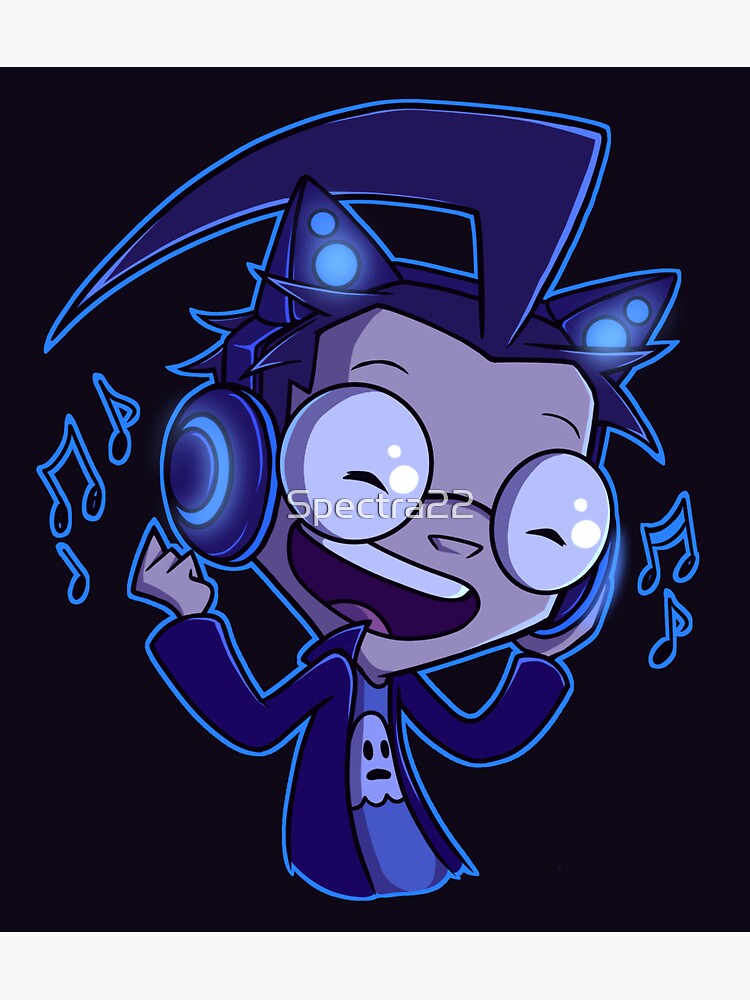 Thumbnail 3 of 3, Sticker, Neon Dib - Blue designed and sold by Spectra22.