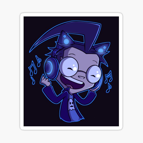 Neon Dib - Blue Sticker