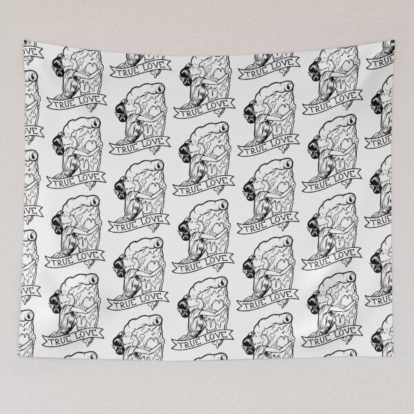Item preview, Pizza Love BW designed and sold by Rusembell.