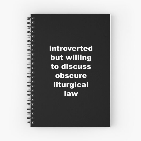 Item preview, Introverted but willing to discuss obscure liturgical law designed and sold by papistwhovian.