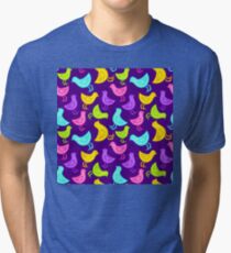 birds pattern Tri-blend T-Shirt
