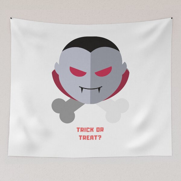 Item preview, Trick or Treat Halloween Vampire designed and sold by TextyQuotes.