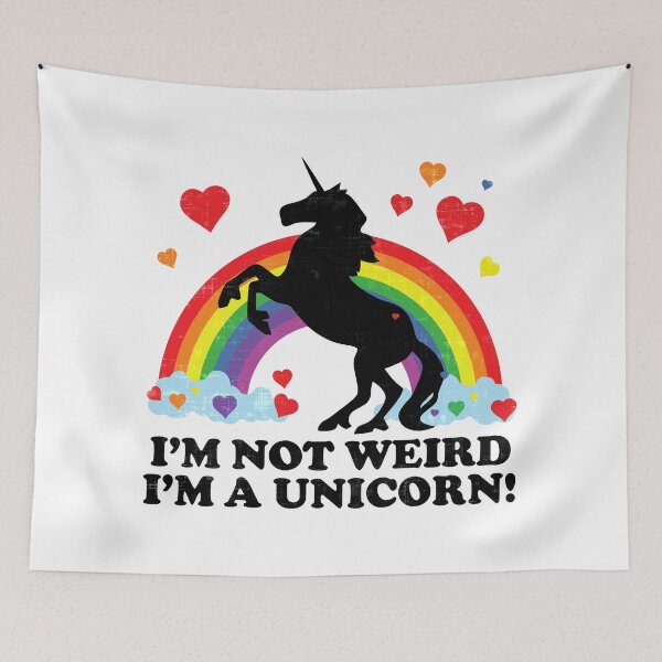 Item preview, I'm Not Weird I'm A Unicorn designed and sold by ElasticBlush.