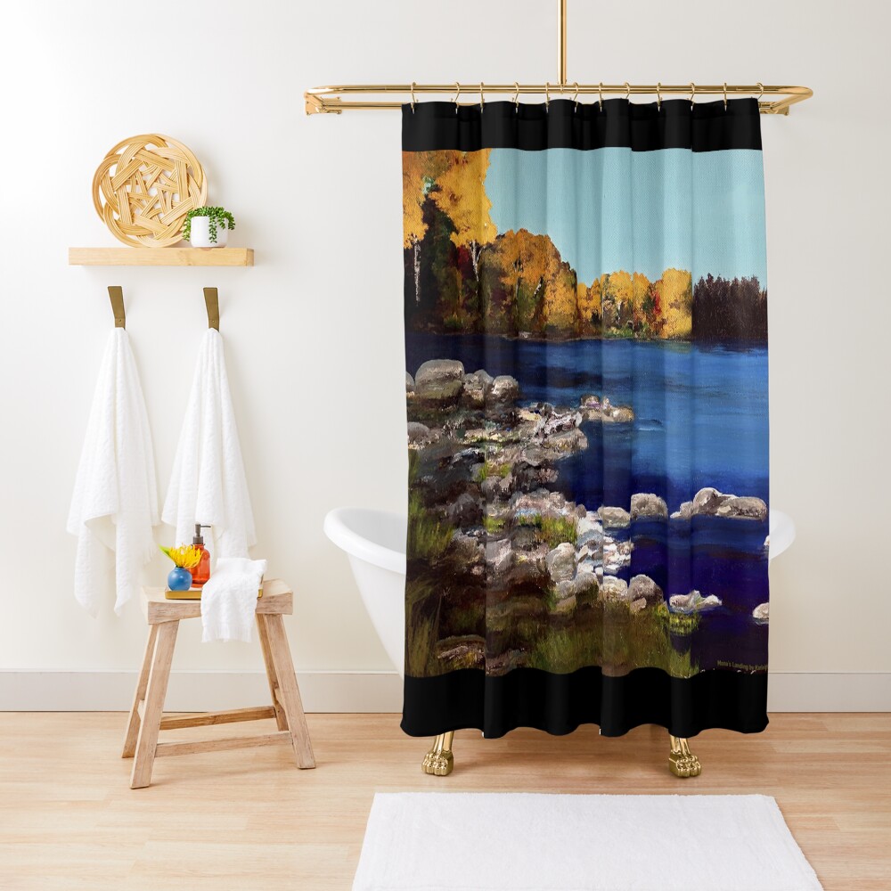Mona's Landing Shower Curtain