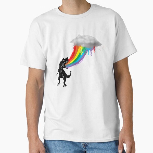 Vista previa del artículo con la obra «dinosaurio arcoiris», diseñado y vendido por mark ashkenazi.