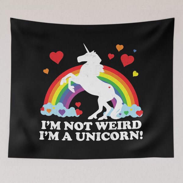 Item preview, I'm Not Weird I'm A Unicorn designed and sold by ElasticBlush.