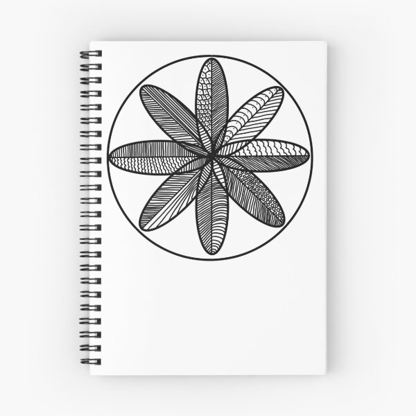 Item preview, Hand Drawn Feather Mandala designed and sold by medinacreative.