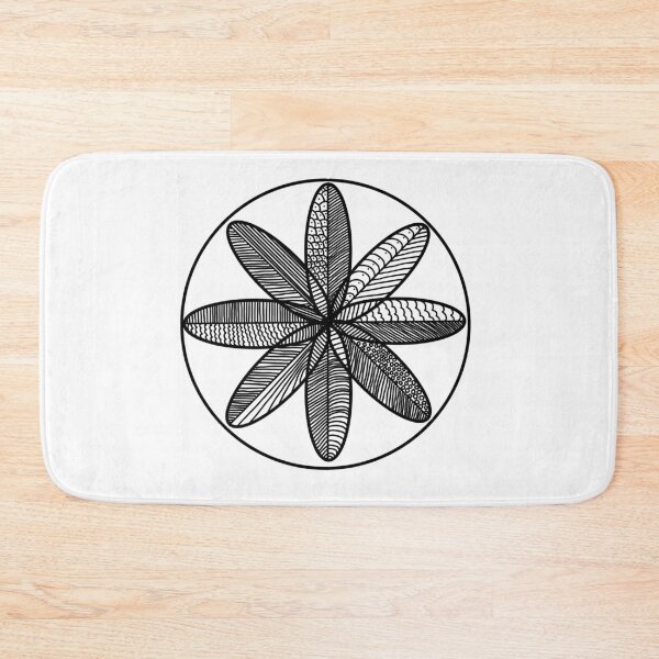 Item preview, Hand Drawn Feather Mandala designed and sold by medinacreative.