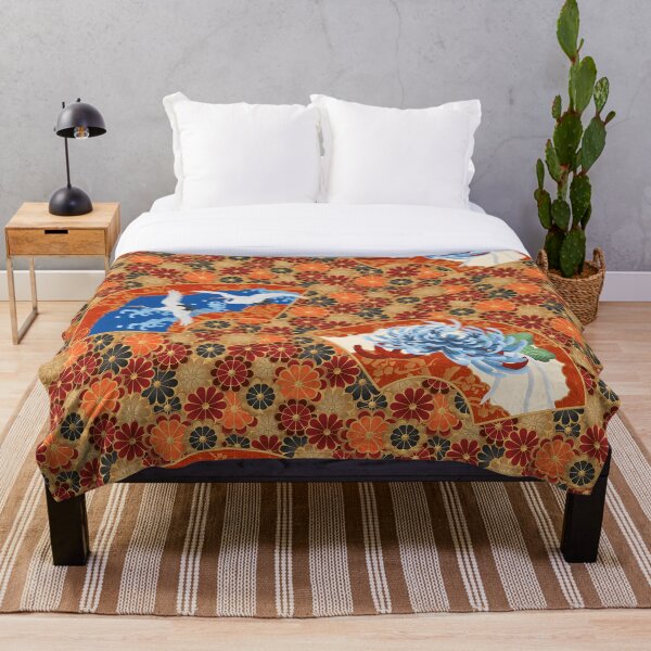 Artikelvorschau, Kiku (Chrysantheme) - japanisches Kimono-Design entworfen und verkauft von SamInJapan.