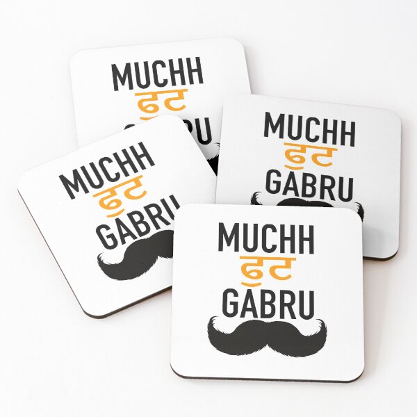 Item preview, Muchh futt gabru punjabi art designed and sold by Imagined By Palla.