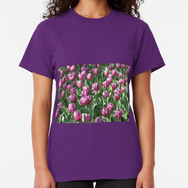 Keukenhof Gardens - Purple Tulips Classic T-Shirt