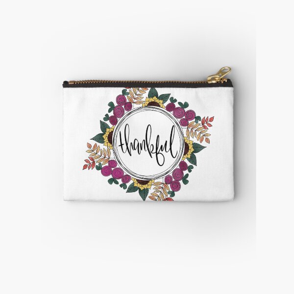 Item preview, Thankful Floral Wreath- Thanksgiving Shirts, Decorations, Gifts designed and sold by juliascafidi.