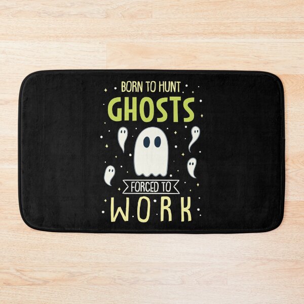 Item preview, Ghosthunter / Born To Hunt Ghosts Forced To Work / Paranormal Investigation Spooky Parapsychology Hunting Haunted Evil Spirits Ghost Hunting on Halloween designed and sold by SimonGs.