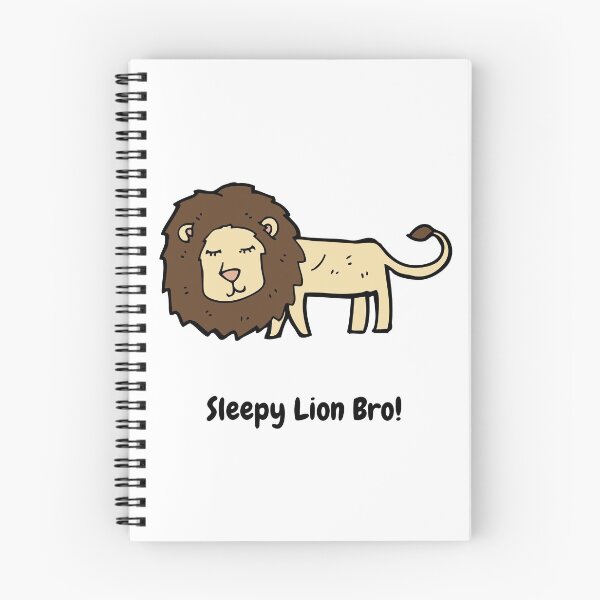 Item preview, Sleepy Lazy Lion Bro designed and sold by TextyQuotes.