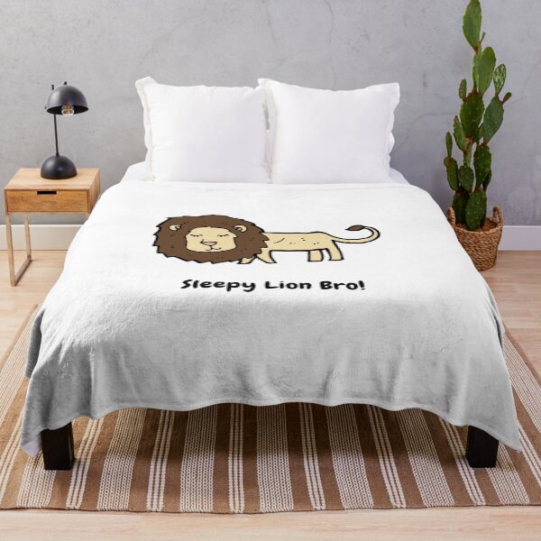 Item preview, Sleepy Lazy Lion Bro designed and sold by TextyQuotes.