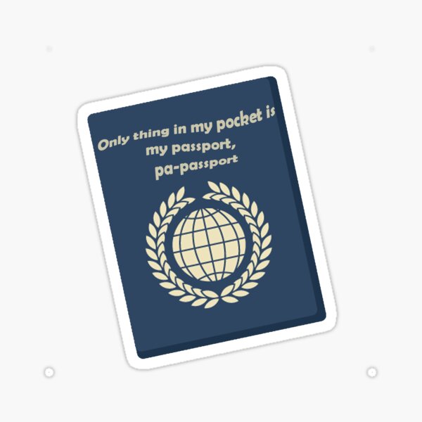 Item preview, Sugar Passport  designed and sold by Kool Stickers.