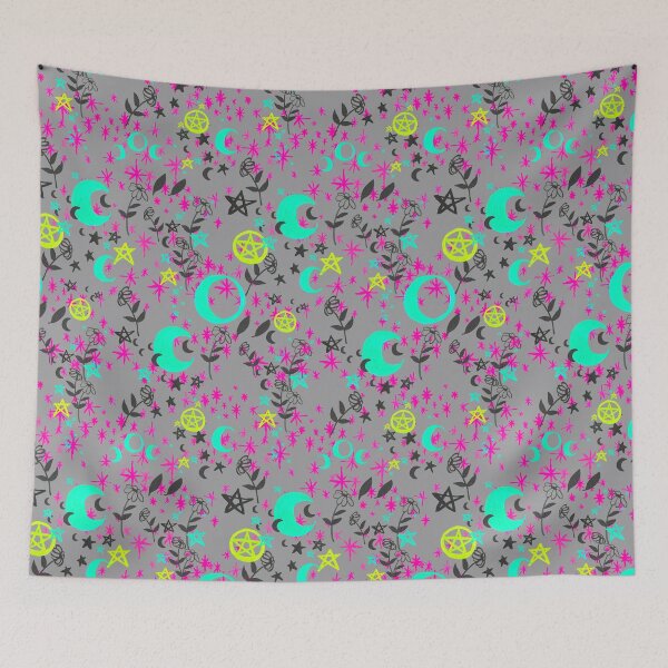 Item preview, Celestial Moon and Stars Print designed and sold by elissartist.