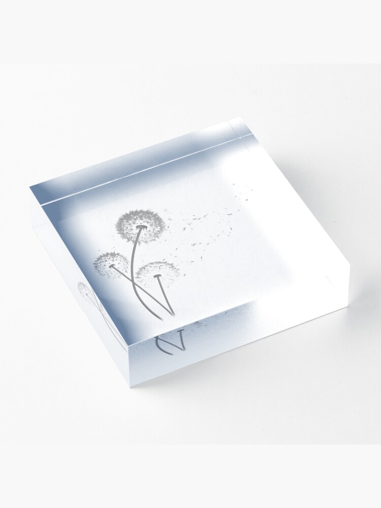 Alternate view of Dandelion Wishes Acrylic Block
