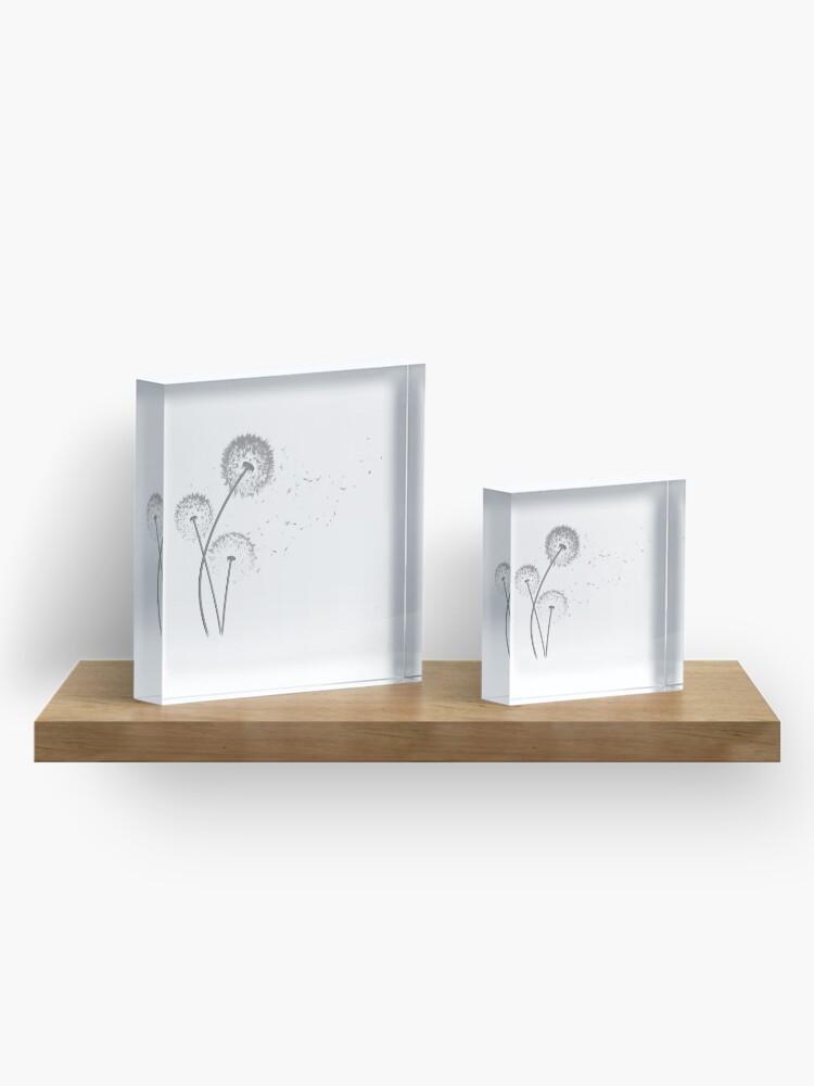Alternate view of Dandelion Wishes Acrylic Block