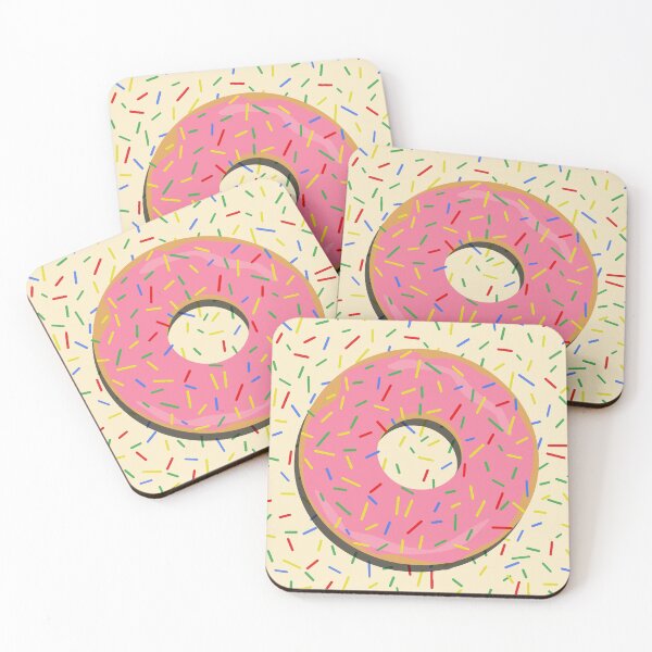 Item preview, Glossy Pink Sprinkle Donut  designed and sold by countercolour.