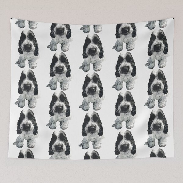 Item preview, English Cocker Spaniel - Cute Blue Roan puppy dog designed and sold by ElegantCat.