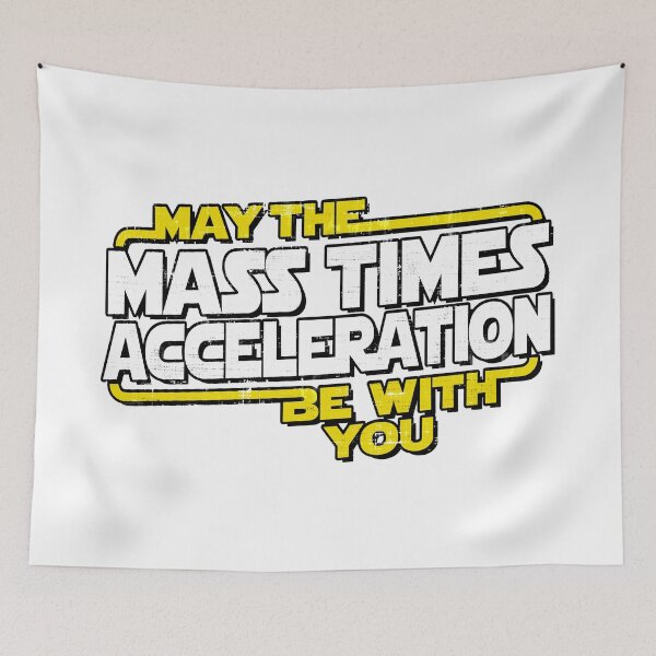 Item preview, Mass Times Acceleration - Force Be With You designed and sold by ElasticBlush.