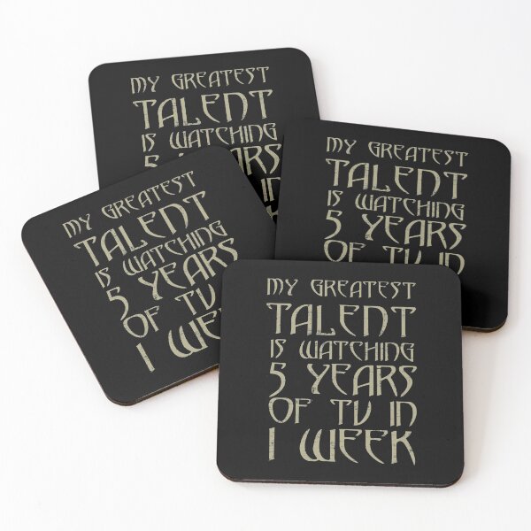 Item preview, My Greatest Talent Is Watching 5 Years Of TV In 1 Week designed and sold by ElasticBlush.
