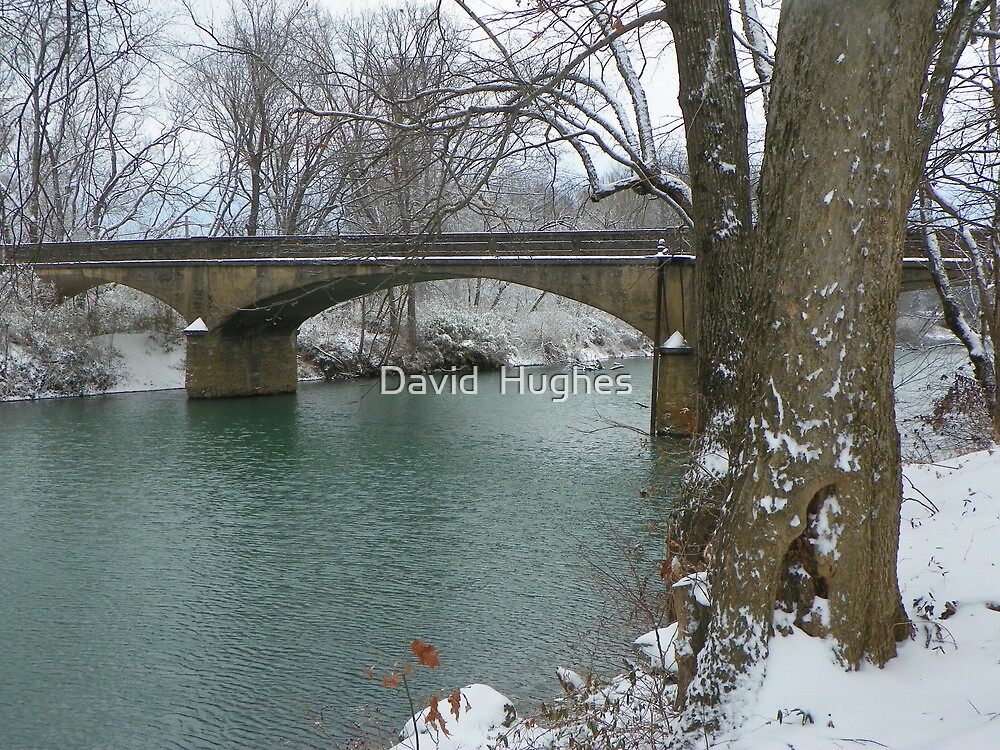 «The old Swimming Hole an Bridge, Elkins Arkansas» de David Hughes