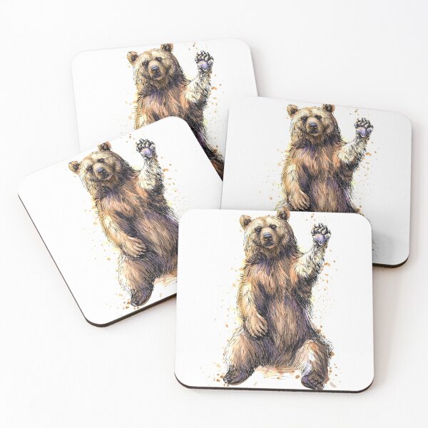 Item preview, Waving Kodiak Brown Bear designed and sold by Kodiak Apparel and Goods.