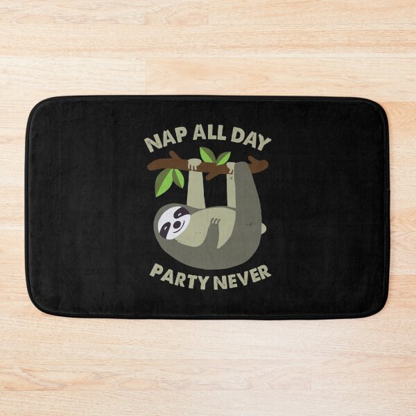 Item preview, Nap All Day Party Never Sloth Life designed and sold by ElasticBlush.