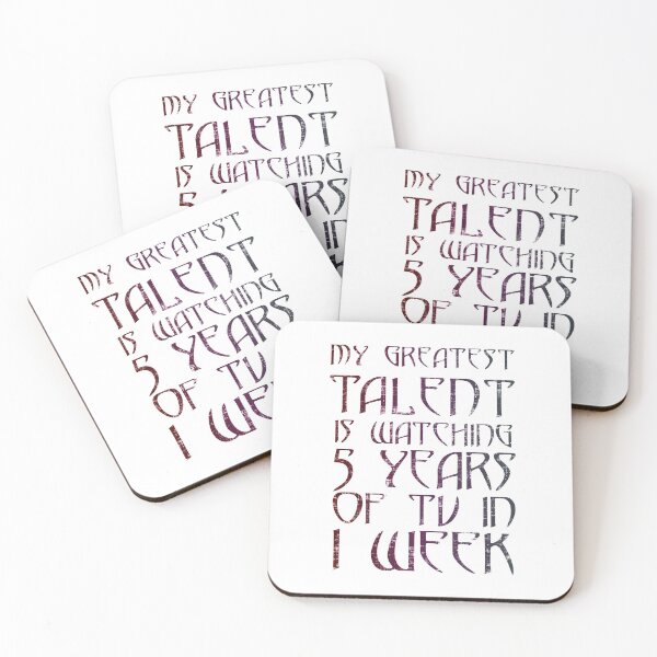 Item preview, My Greatest Talent Is Watching 5 Years Of TV In 1 Week designed and sold by ElasticBlush.