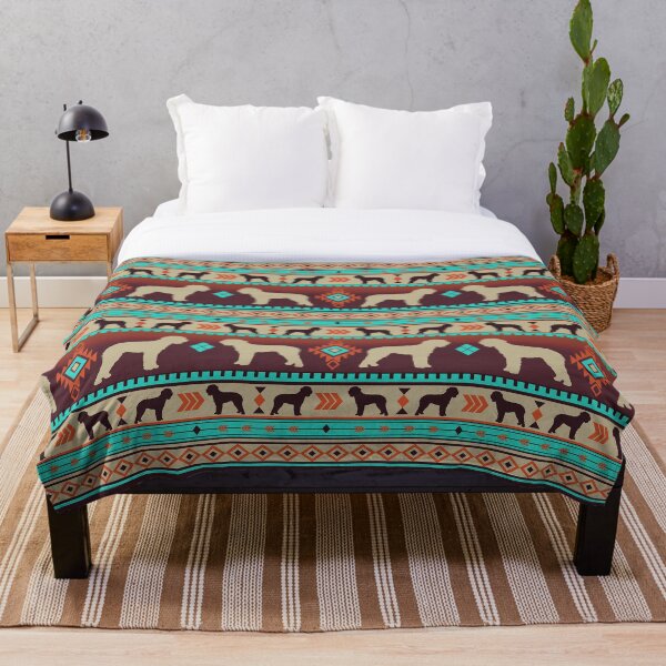 Boho dogs | Lagotto romagnolo sunset Throw Blanket