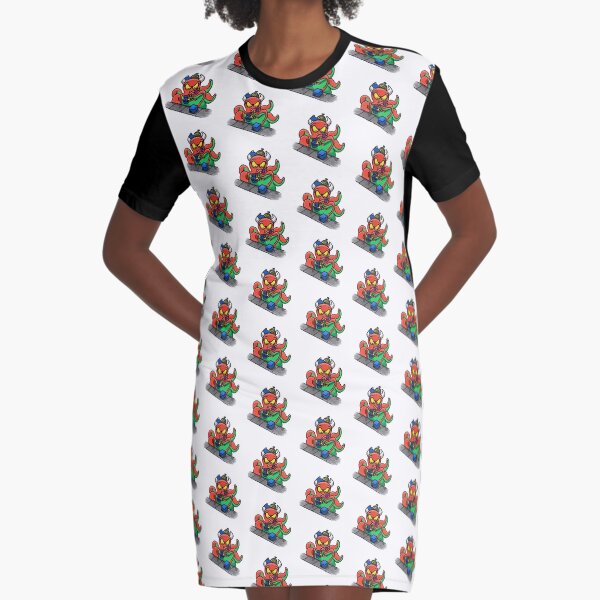 Toy Factory Monster Graphic T-Shirt Dress