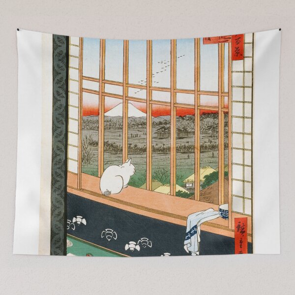 Item preview, Utagawa Hiroshige - Asakusa ricefields and torinomachi festival 1857 designed and sold by Hangastudio.
