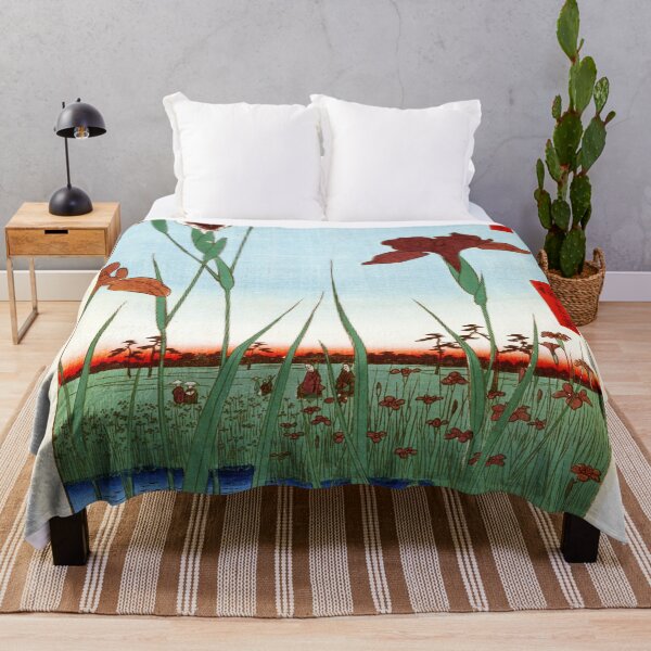 Item preview, Utagawa Hiroshige - Horikiri Iris Garden designed and sold by Hangastudio.