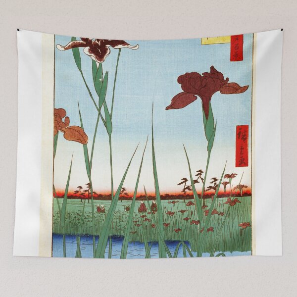 Item preview, Utagawa Hiroshige - Horikiri Iris Garden designed and sold by Hangastudio.