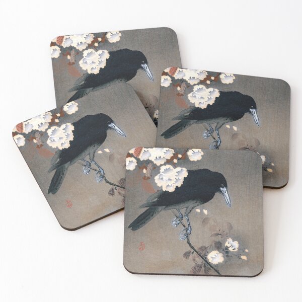 Item preview, Ohara Koson - Crow and blossom 1923 designed and sold by Hangastudio.