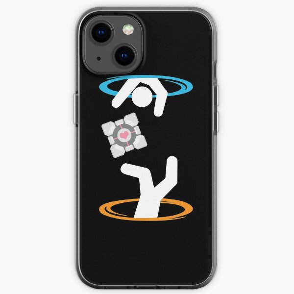 Don't Lose The Companion Cube (Transparent) | Portal iPhone Soft Case