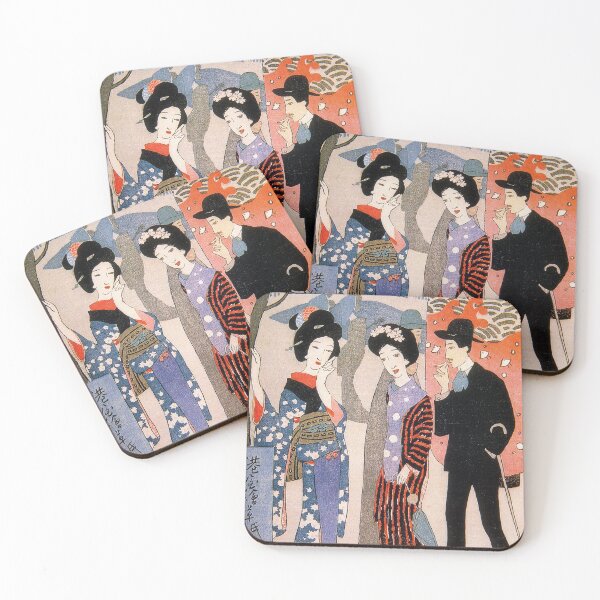 Item preview, Yumeji Takehisa - Minatoya Print Shop 1914 designed and sold by Hangastudio.
