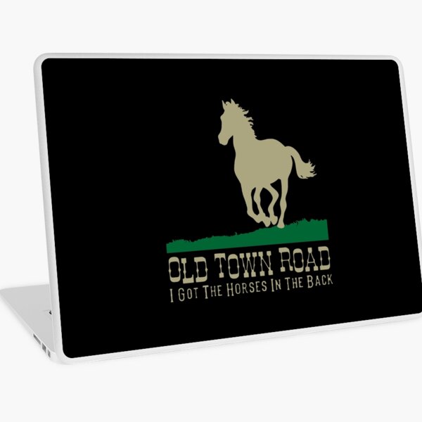 Old Town Road Laptop Skins Redbubble - billy cyrus old town road roblox music code