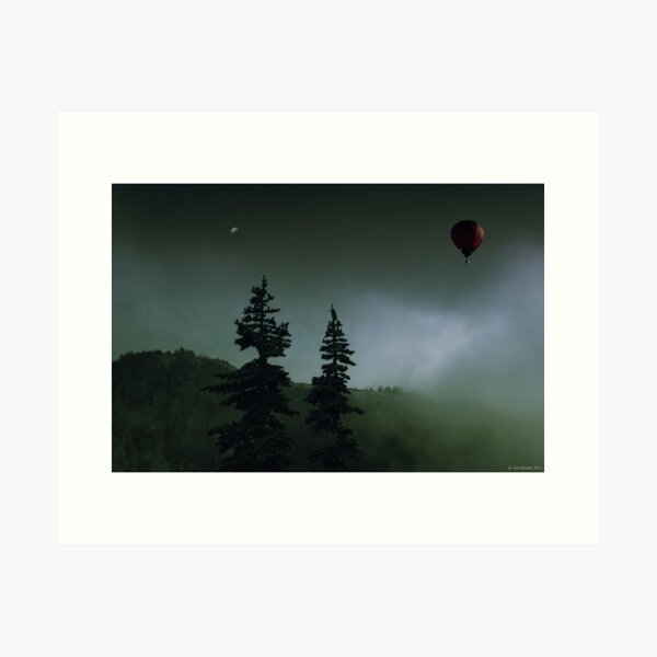 balloon over Whistler_ Art Print