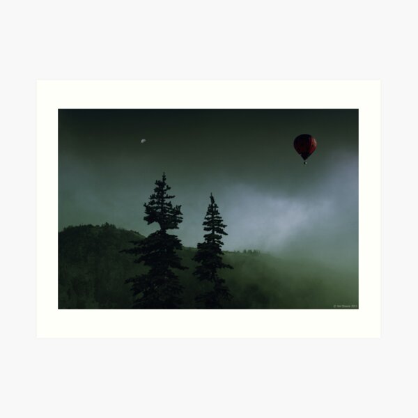 balloon over Whistler_ Art Print