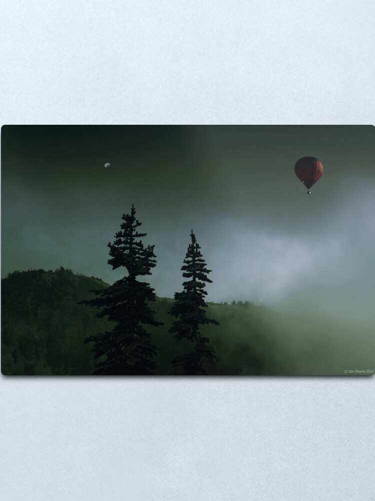 Alternate view of balloon over Whistler_ Metal Print