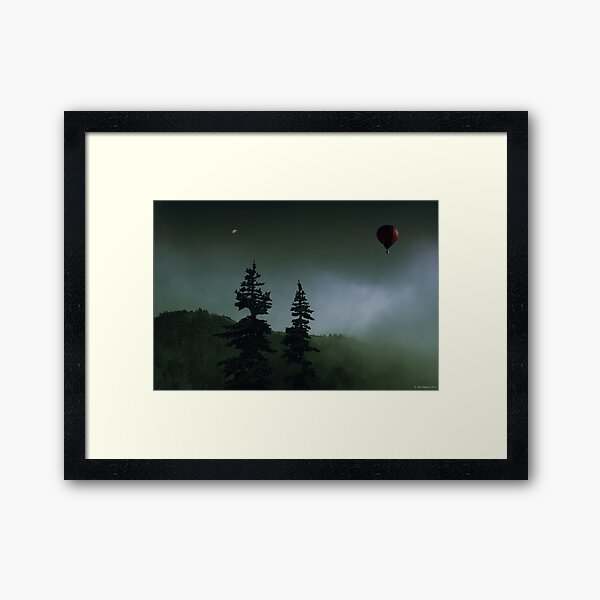 balloon over Whistler_ Framed Art Print