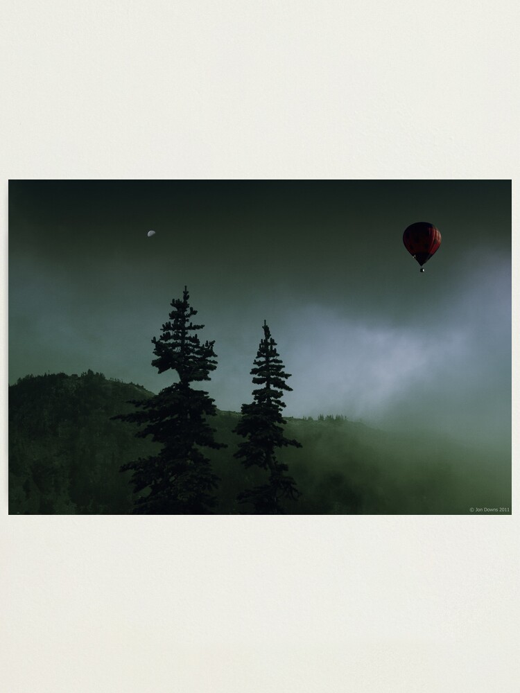 Alternate view of balloon over Whistler_ Photographic Print