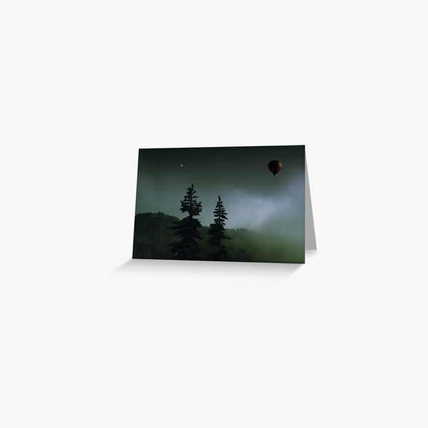 balloon over Whistler_ Greeting Card