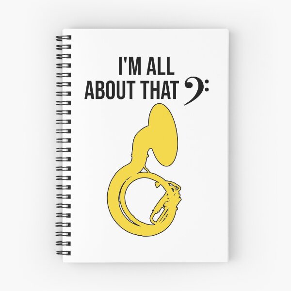 Item preview, Sousaphone - I'M ALL ABOUT THAT BASS CLEF - Funny Sousaphone Gift, marching band, brass band designed and sold by HEJAshirts.