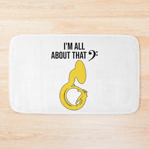 Item preview, Sousaphone - I'M ALL ABOUT THAT BASS CLEF - Funny Sousaphone Gift, marching band, brass band designed and sold by HEJAshirts.