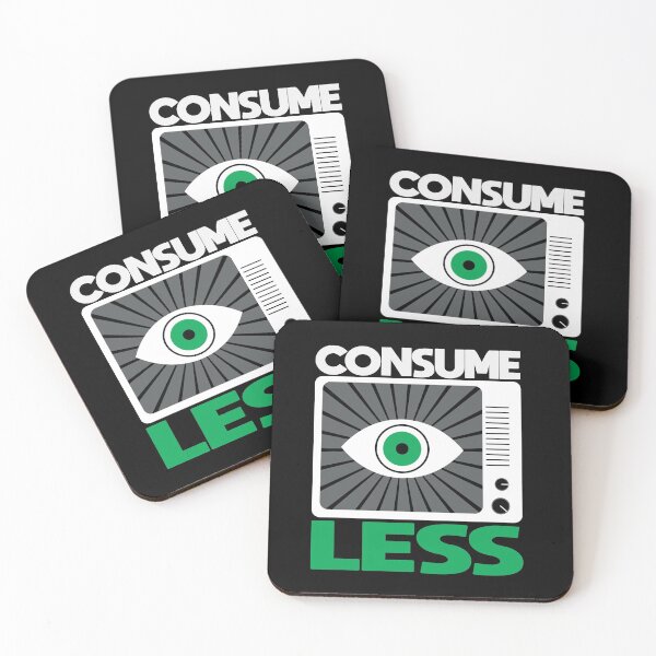 Item preview, CONSUME LESS  designed and sold by Liam Warr.