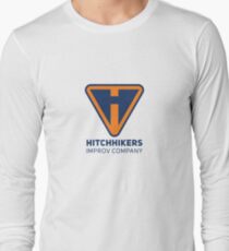 Hitchhikers Improv (Navy & Orange) Long Sleeve T-Shirt